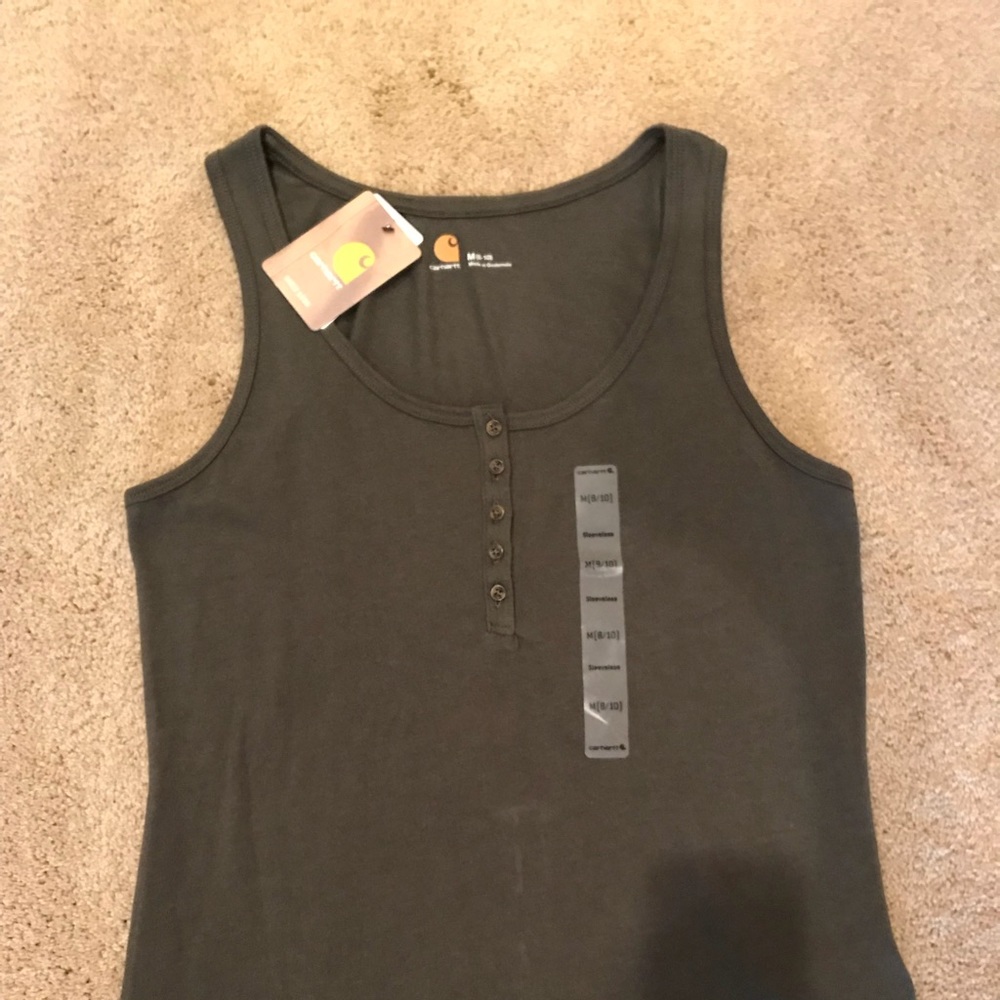 Women’s Green Carhartt Tank Top